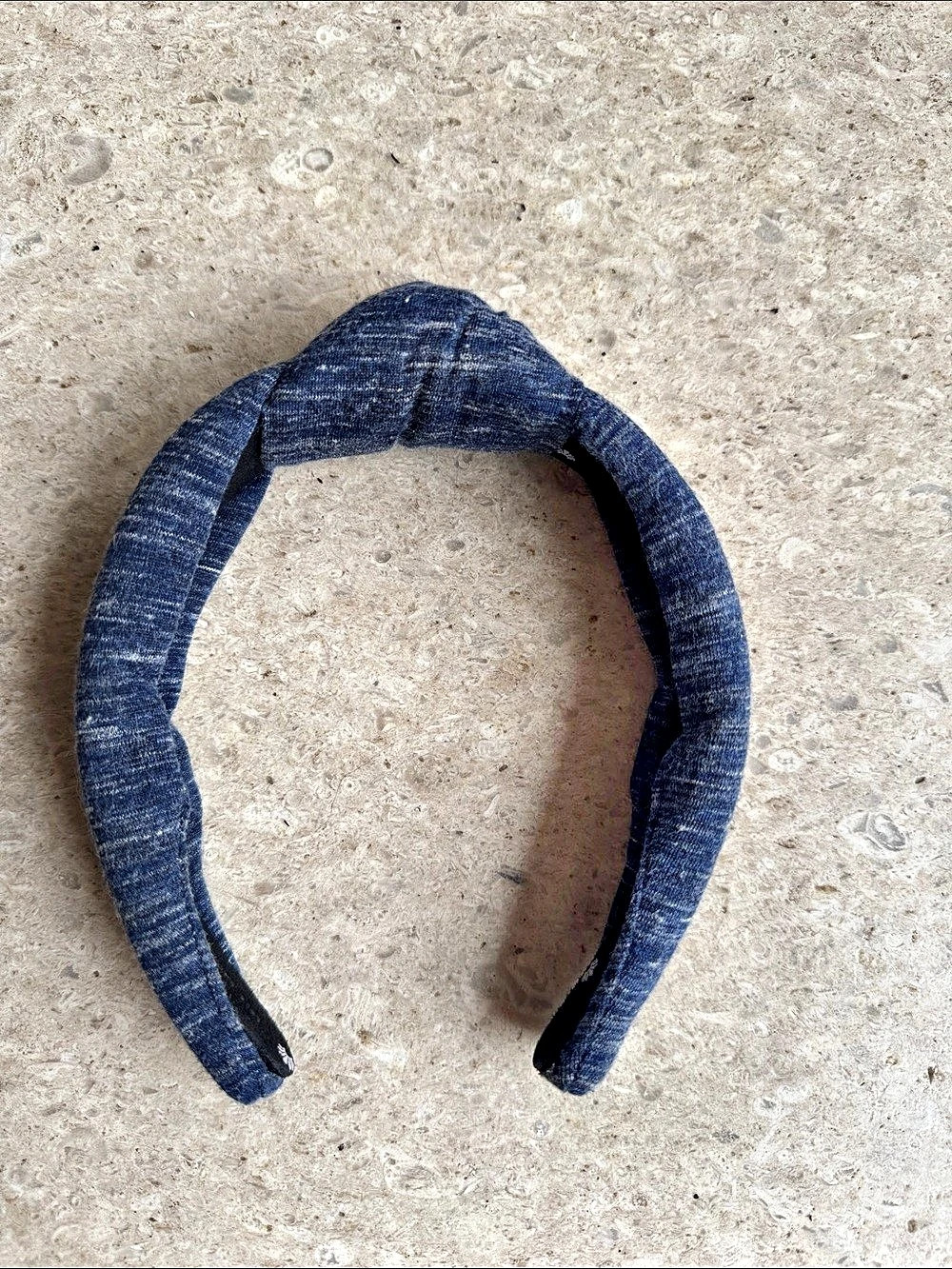 Lele Sadoughi  Denim-Style Knotted Headband in Blue Like New